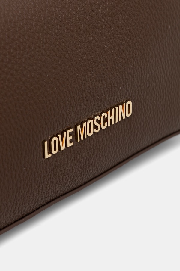 Сумочка hobo жіноча зі штучної шкіри Love Moschino колір коричневий фото 4