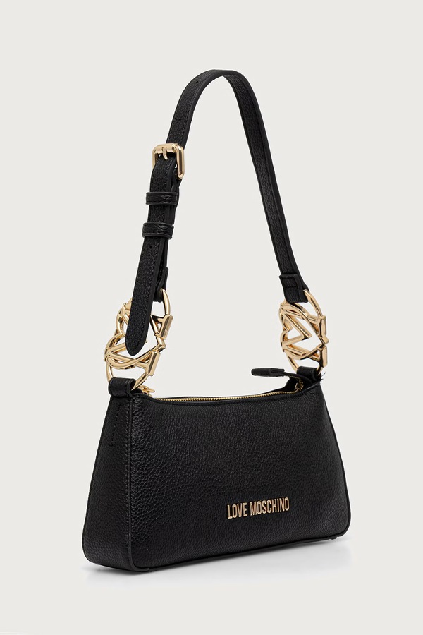 Сумочка жіноча зі штучної шкіри Love Moschino колір чорний