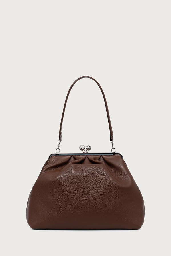 Сумка-шопер жіноча шкіряна Weekend Max Mara WKABAMBOLA колір коричневий