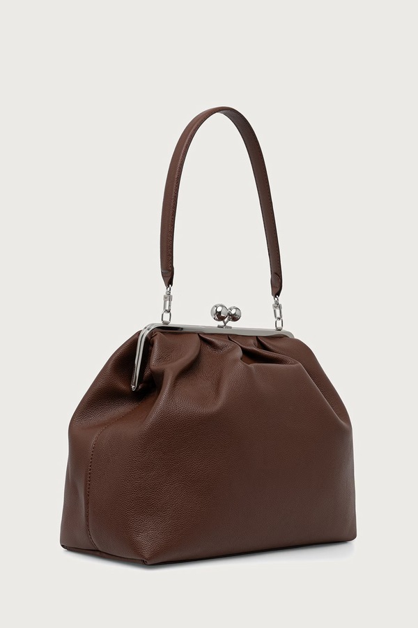 Сумка-шопер жіноча шкіряна Weekend Max Mara WKABAMBOLA колір коричневий фото 2