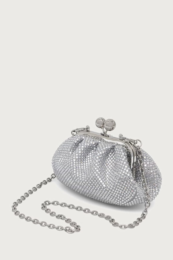 Сумка крос-боді жіноча Weekend Max Mara WKAVINO колір срібний фото 3