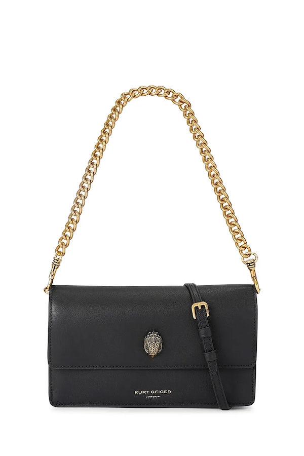 Сумка крос-боді жіноча шкіряна Kurt Geiger London SLOANE колір чорний