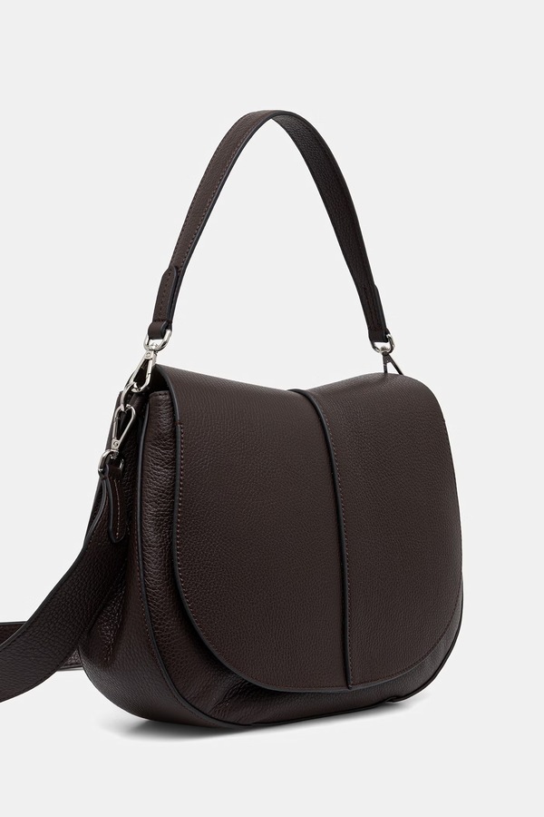 Сумка крос-боді жіноча шкіряна Gianni Chiarini HELENA ROUND колір коричневий