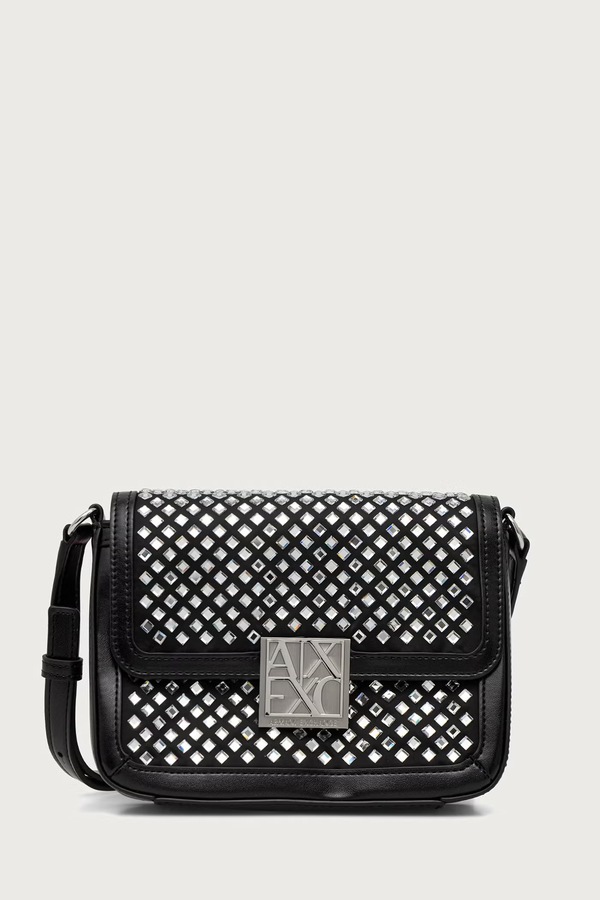 Сумка крос-боді жіноча зі штучної шкіри Armani Exchange колір чорний