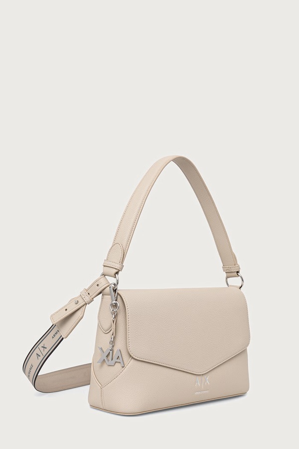 Сумка кросс-боди женская из искусственной кожи Armani Exchange цвет бежевый