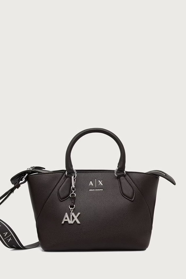 Сумка-шопер жіноча зі штучної шкіри Armani Exchange колір коричневий