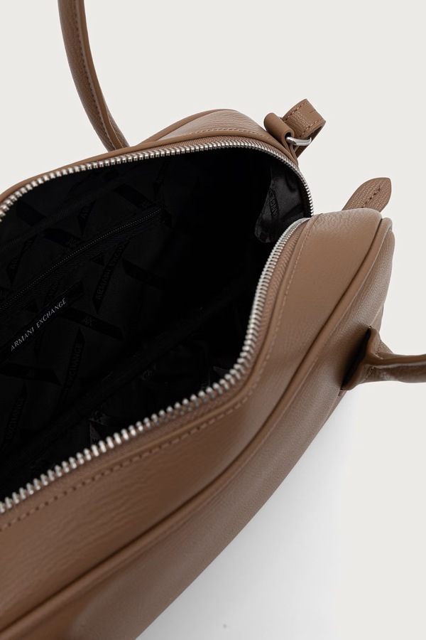 Сумка крос-боді жіноча зі штучної шкіри Armani Exchange колір бежевий фото 4