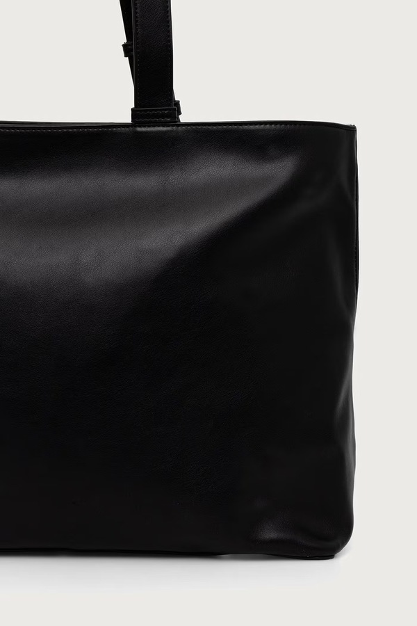 Сумка-шопер жіноча зі штучної шкіри Armani Exchange колір чорний фото 2