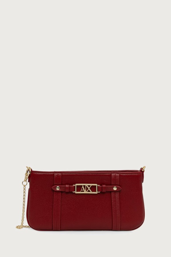 Сумочка жіноча зі штучної шкіри Armani Exchange колір бордовий