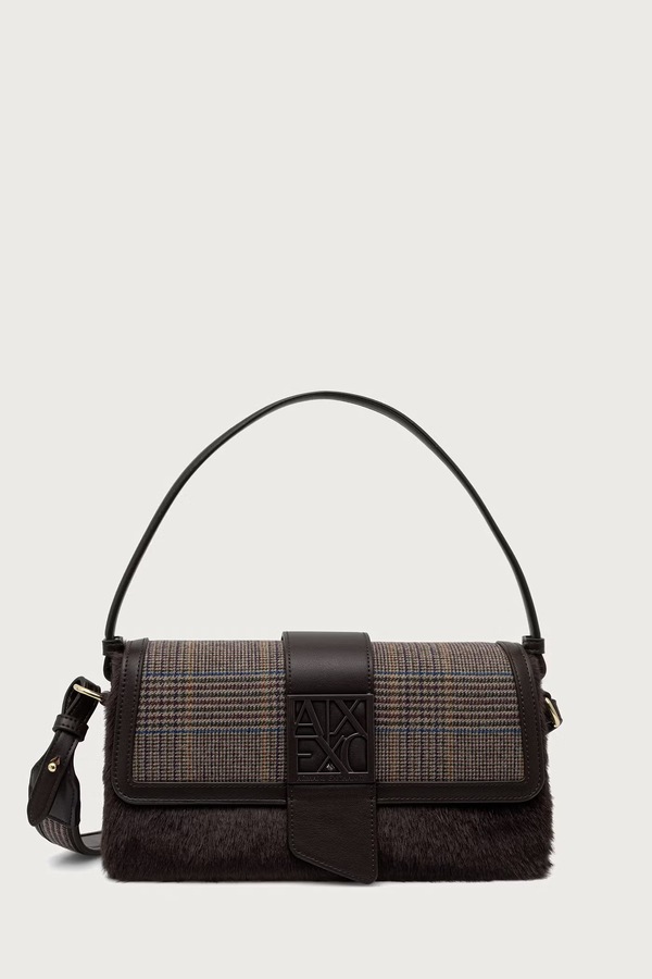 Сумка крос-боді жіноча Armani Exchange колір коричневий