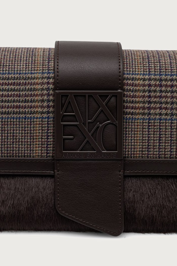 Сумка крос-боді жіноча Armani Exchange колір коричневий фото 4