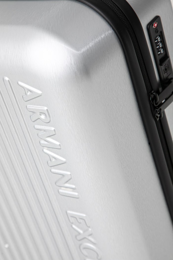 Валіза Armani Exchange колір срібний фото 4
