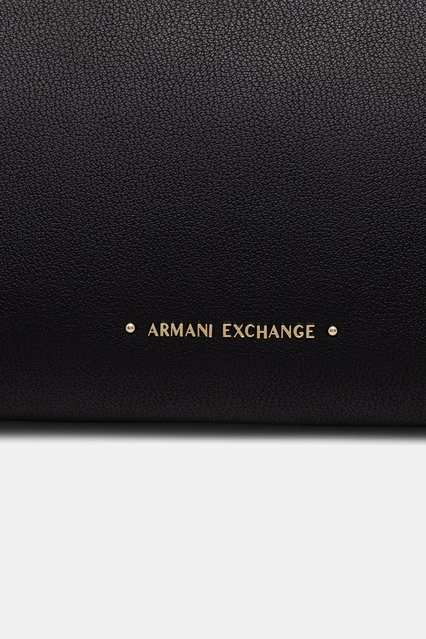 Сумка-шопер жіноча зі штучної шкіри Armani Exchange колір чорний фото 4