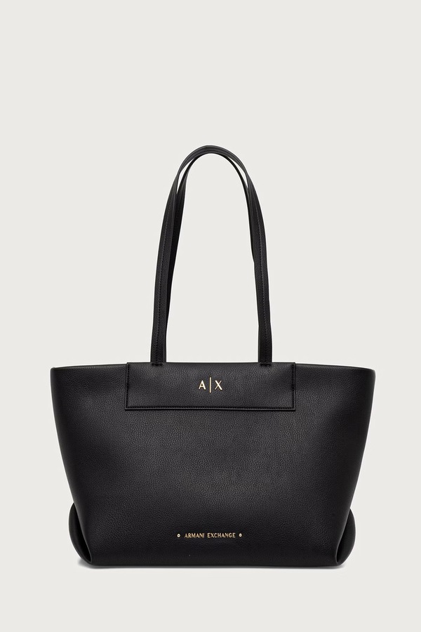 Сумка-тоут женская из искусственной кожи Armani Exchange цвет черный