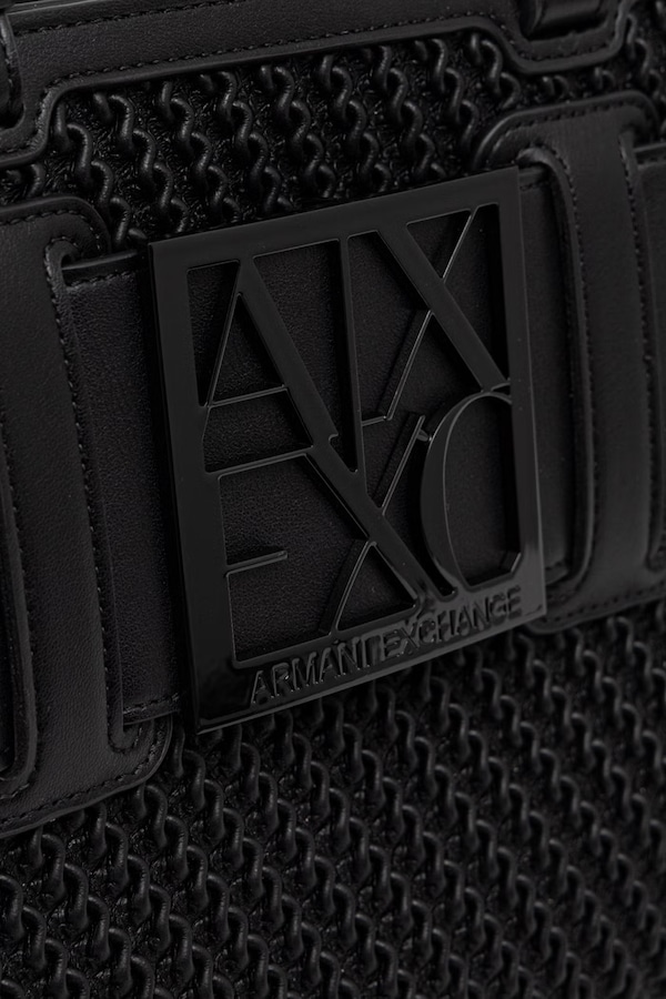 Сумка крос-боді жіноча зі штучної шкіри Armani Exchange колір чорний фото 4