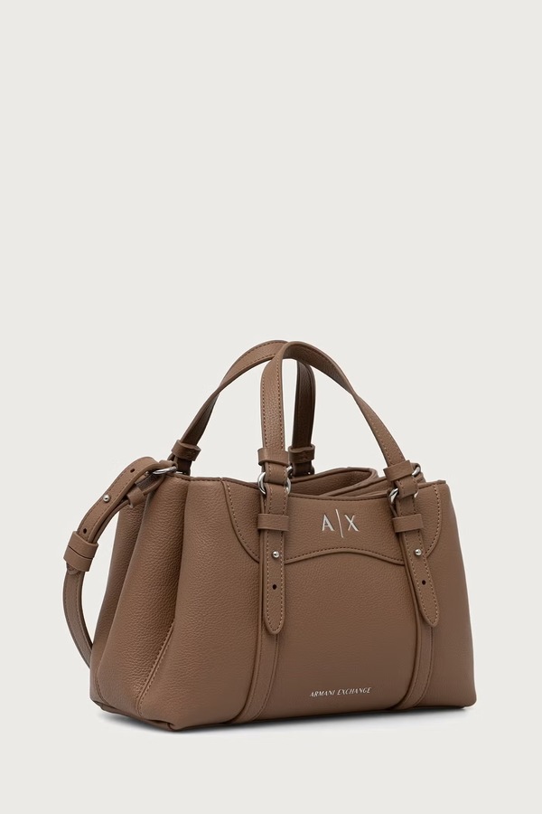Сумка кросс-боди женская из искусственной кожи Armani Exchange цвет бежевый