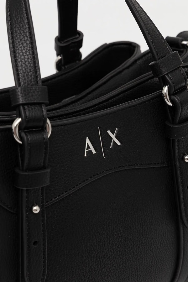 Сумка крос-боді жіноча зі штучної шкіри Armani Exchange колір чорний фото 4