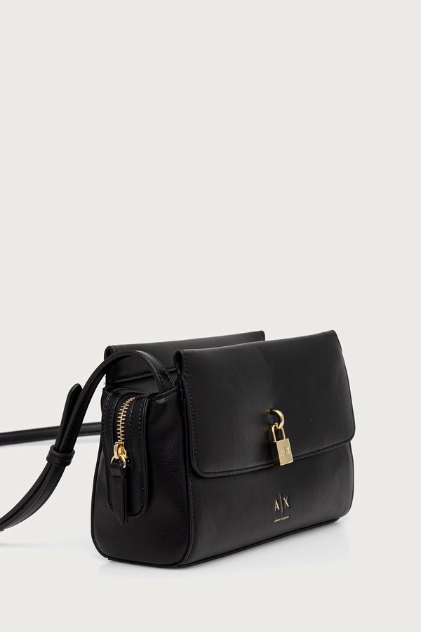 Сумка кросс-боди женская из искусственной кожи Armani Exchange цвет черный