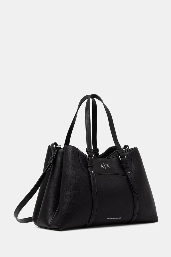Сумочка женская из искусственной кожи Armani Exchange цвет черный