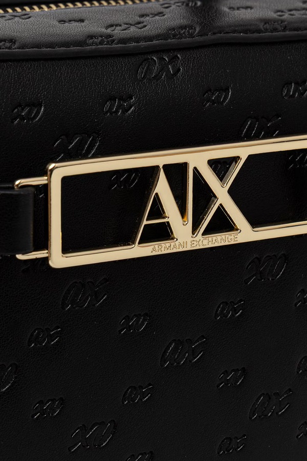 Сумочка жіноча зі штучної шкіри Armani Exchange колір чорний фото 4