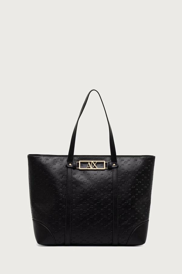 Сумка-шопер жіноча Armani Exchange колір чорний