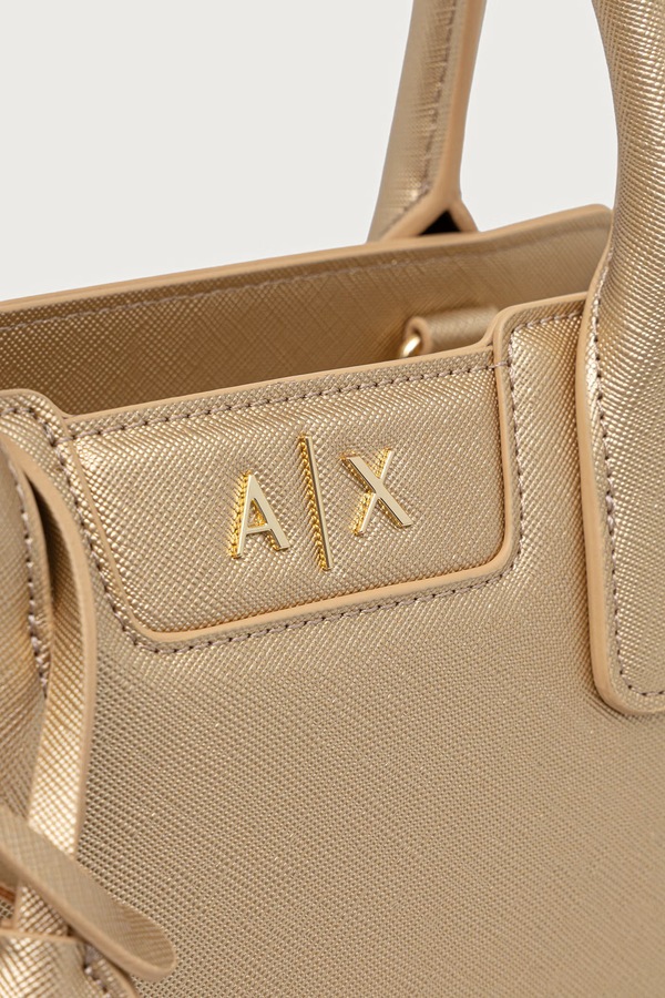 Сумка крос-боді жіноча Armani Exchange колір золотий фото 4