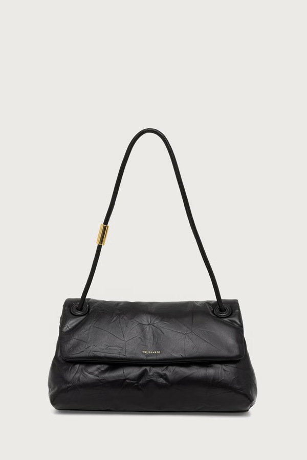 Сумочка жіноча шкіряна Trussardi колір чорний