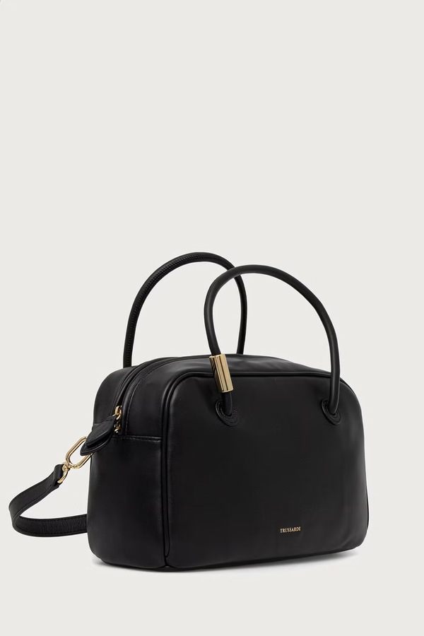 Сумка крос-боді жіноча шкіряна Trussardi колір чорний фото 2