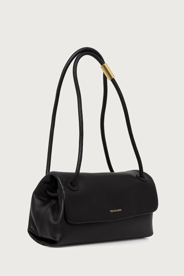 Сумка крос-боді жіноча шкіряна Trussardi колір чорний фото 2