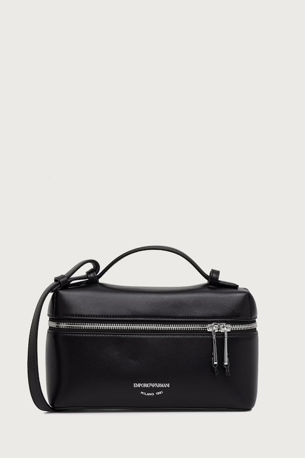 Сумочка жіноча шкіряна Emporio Armani колір чорний