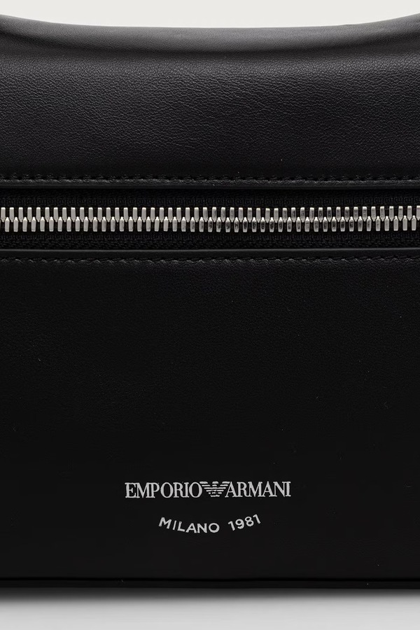 Сумочка жіноча шкіряна Emporio Armani колір чорний фото 4