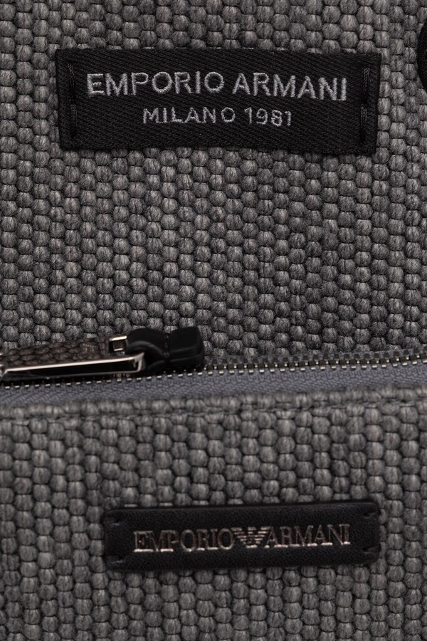 Сумка крос-боді жіноча з додаванням вовни Emporio Armani колір сірий фото 4