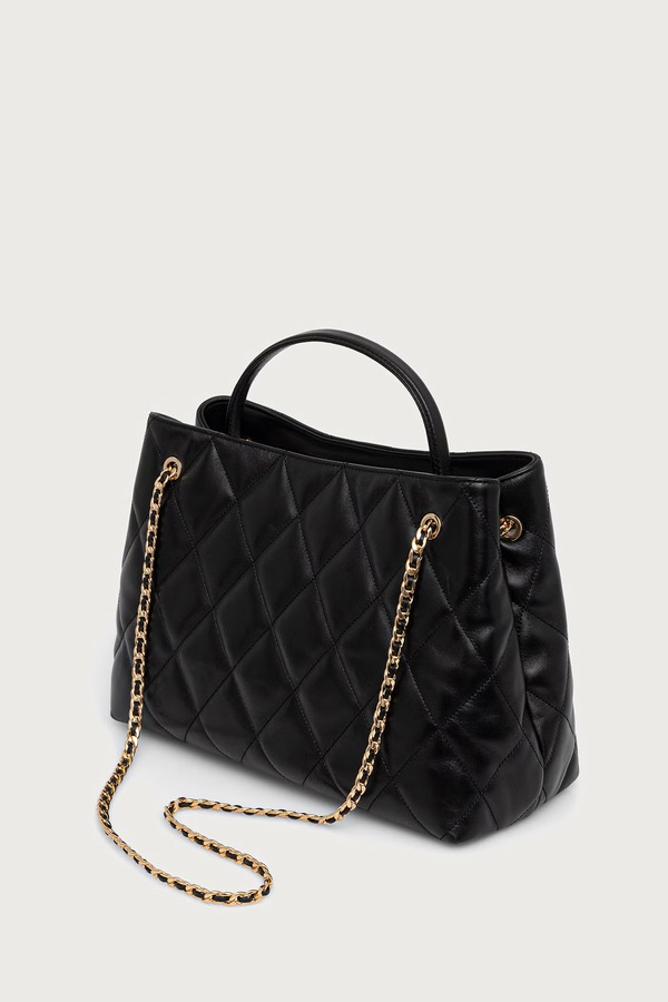 Сумочка жіноча шкіряна Tory Burch Fleming колір чорний фото 3