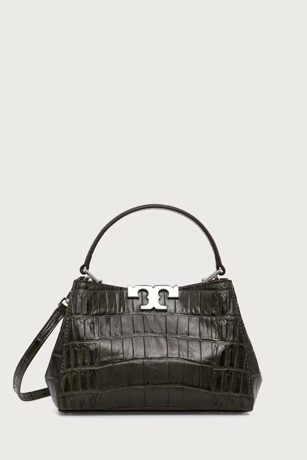 Сумочка жіноча з віскози Tory Burch Eleanor колір зелений
