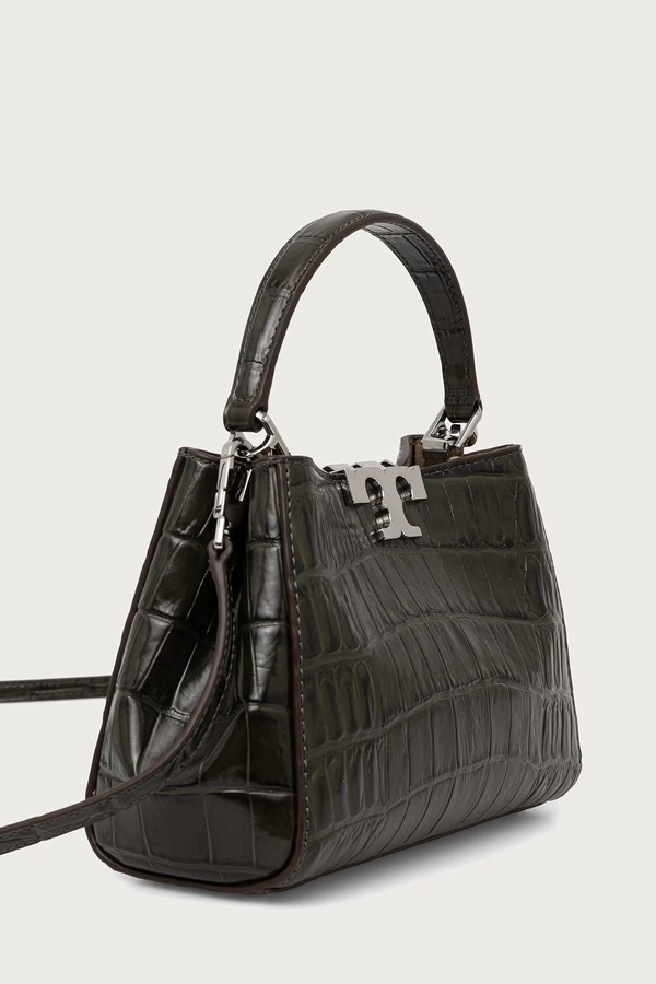 Сумочка жіноча з віскози Tory Burch Eleanor колір зелений фото 2