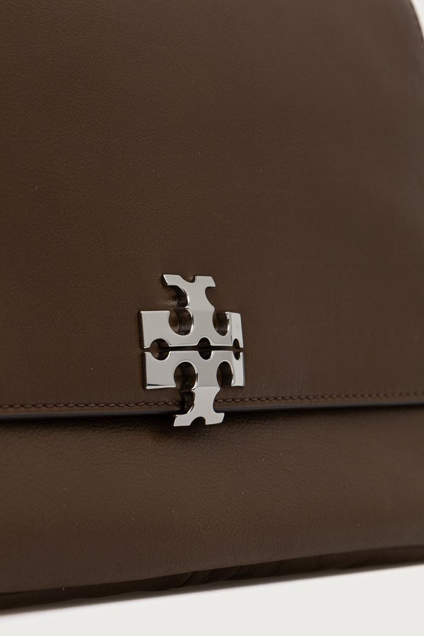 Сумка крос-боді жіноча шкіряна Tory Burch Charlie колір коричневий фото 4