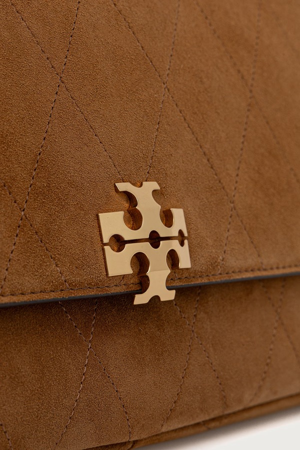 Сумочка жіноча замшева Tory Burch Charlie колір коричневий фото 4