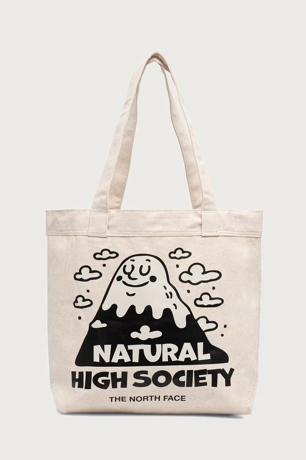 Сумка-шопер жіноча бавовняна The North Face Cotton Tote 17L колір бежевий