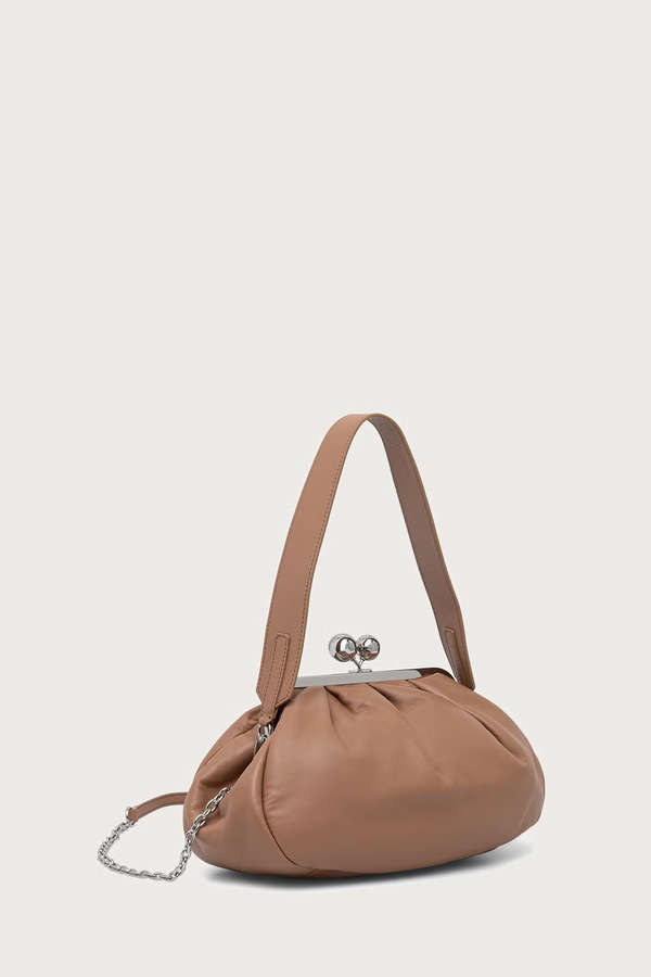 Сумочка жіноча шкіряна Weekend Max Mara CUBICO колір коричневий фото 2