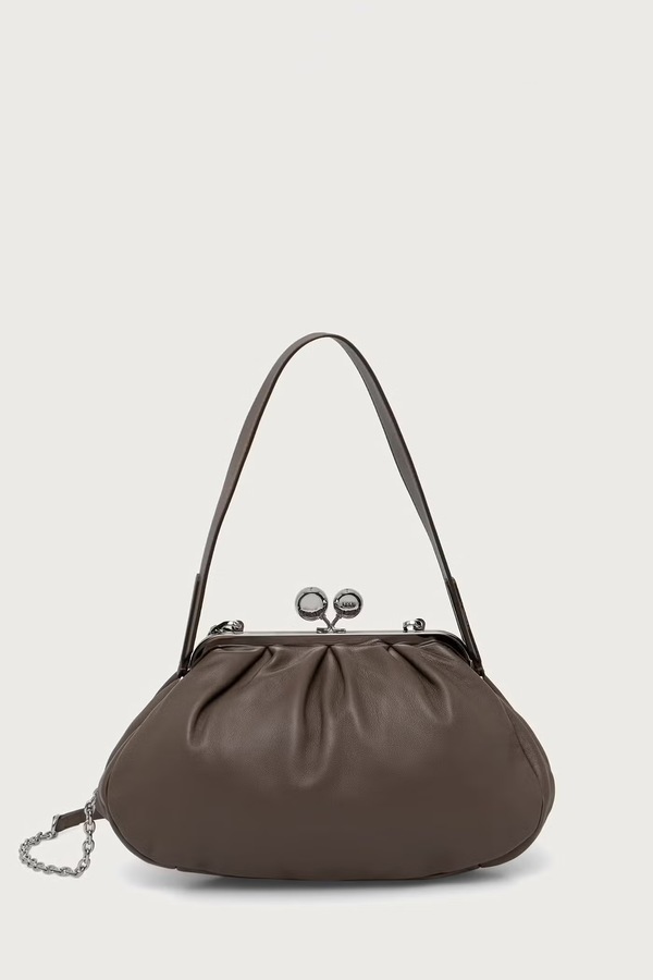 Сумочка жіноча шкіряна Weekend Max Mara CUBICO колір коричневий