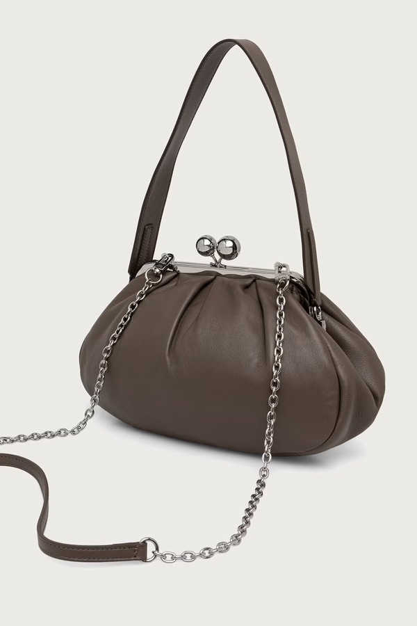Сумочка жіноча шкіряна Weekend Max Mara CUBICO колір коричневий фото 3