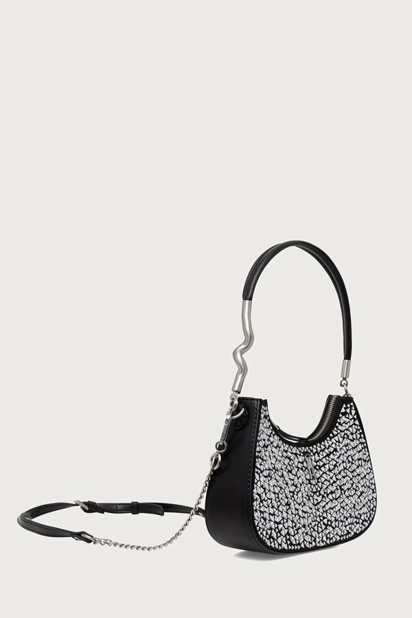 Сумочка hobo жіноча зі штучної шкіри Steve Madden Braz колір чорний