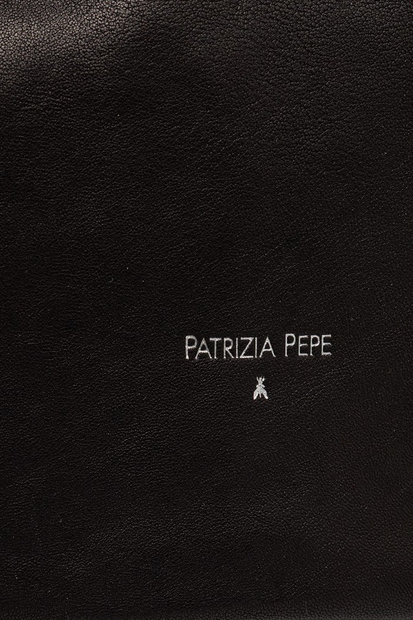 Сумочка жіноча шкіряна Patrizia Pepe колір чорний фото 4