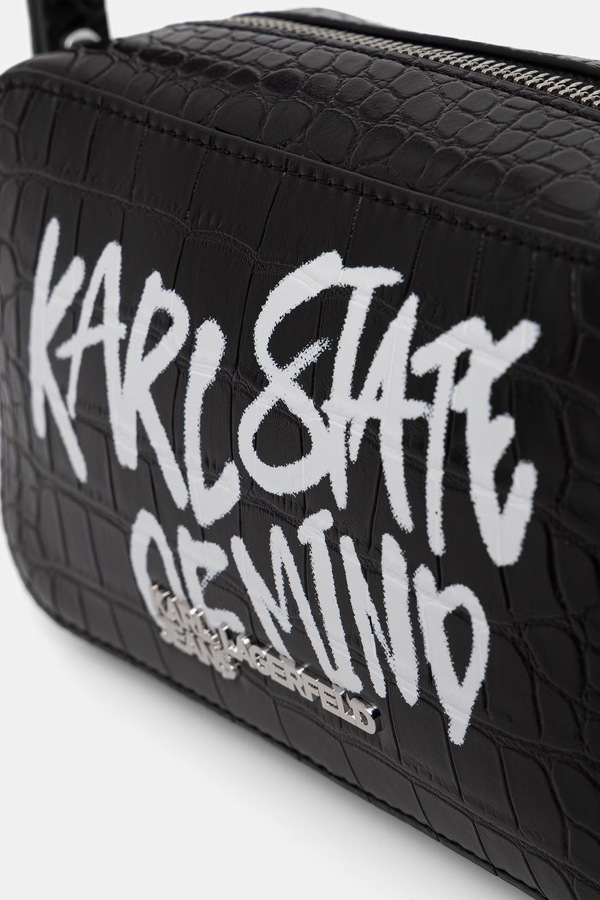 Сумка крос-боді жіноча зі штучної шкіри Karl Lagerfeld Jeans колір чорний фото 4