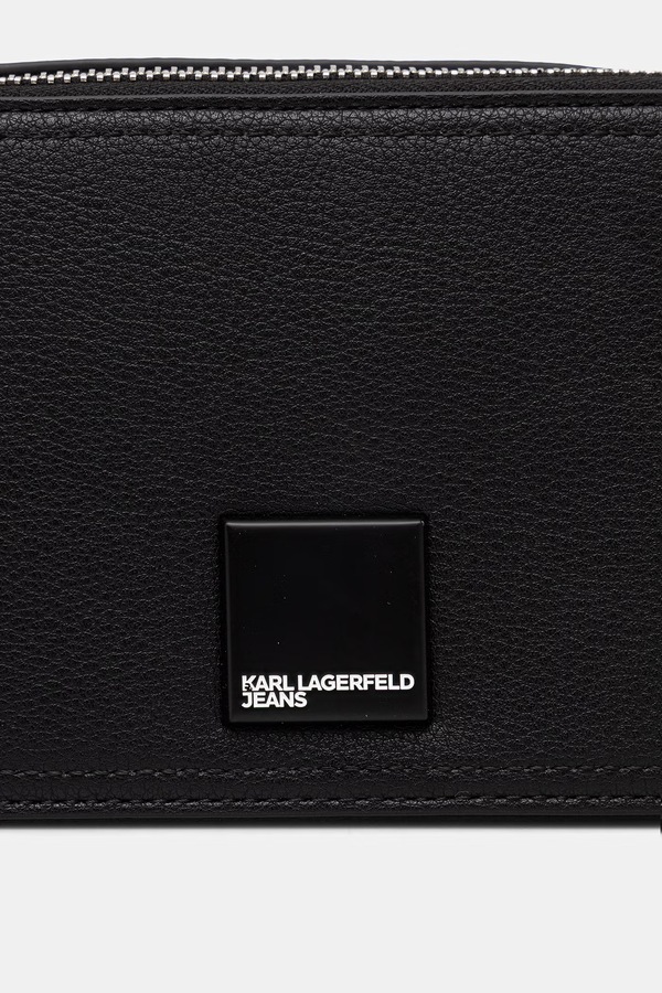 Сумка крос-боді жіноча зі штучної шкіри Karl Lagerfeld Jeans колір чорний фото 4
