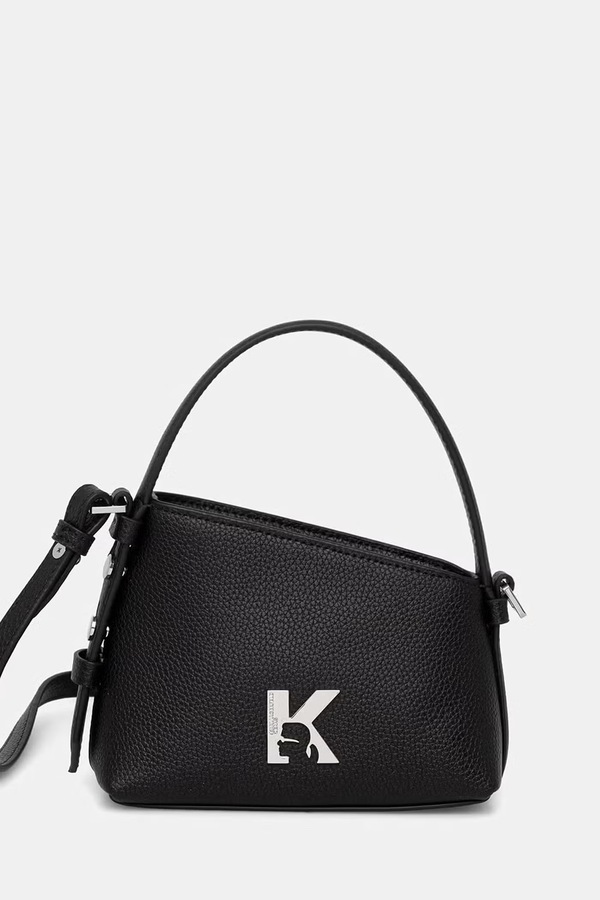 Сумка кросс-боди женская кожаная Karl Lagerfeld Jeans цвет черный