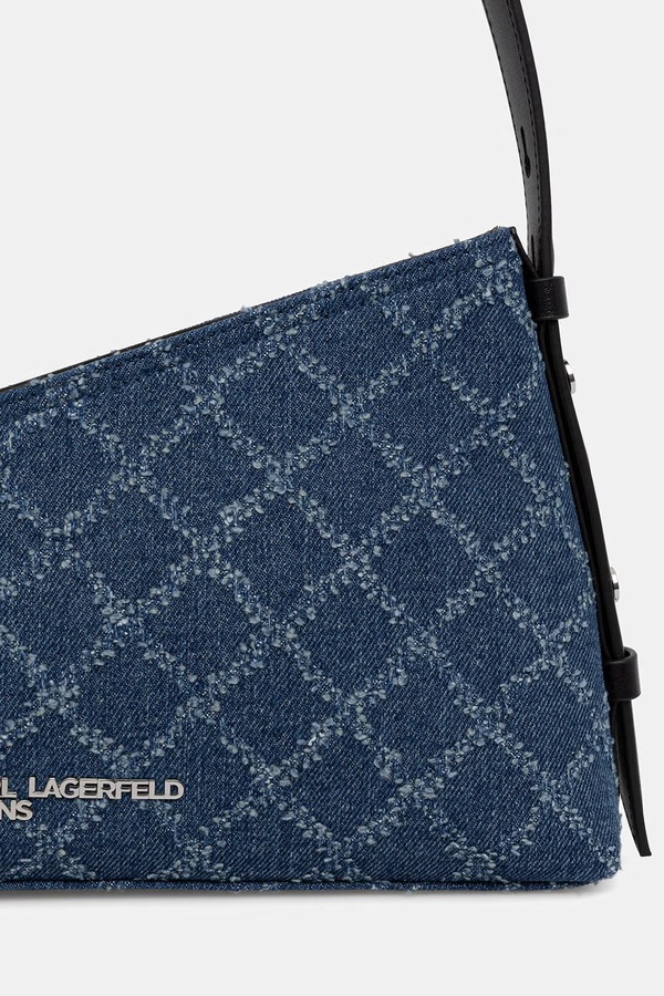 Сумочка жіноча джинсова Karl Lagerfeld Jeans колір блакитний фото 2