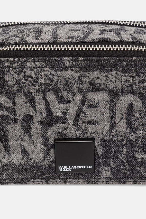 Сумка крос-боді жіноча джинсова Karl Lagerfeld Jeans колір чорний фото 4