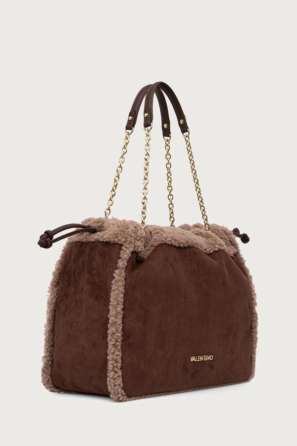 Сумка-шопер жіноча з імітації замші Valentino Bags MAX колір коричневий фото 2