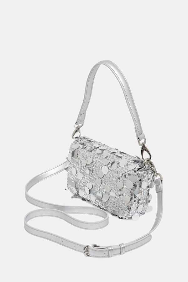 Сумка крос-боді жіноча Valentino Bags SLEET колір срібний фото 2